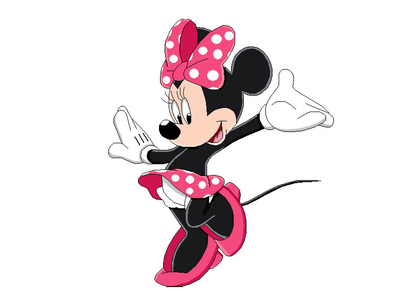 Dibujo de Minnie Mouse feliz
