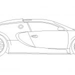 Dibujo de Bugatti Veyron para colorear