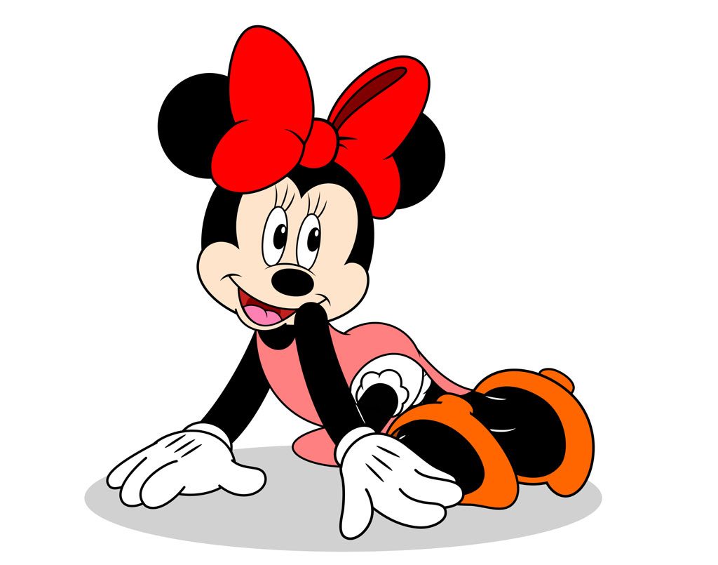 Dibujo de Minnie Mouse Coqueta