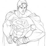 Dibujo de Superman a lapiz