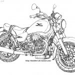 Motocicleta Guzzi para pintar