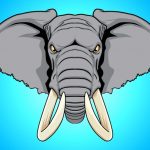 Dibujo de Cabeza de elefante