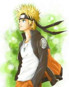 Naruto de perfil
